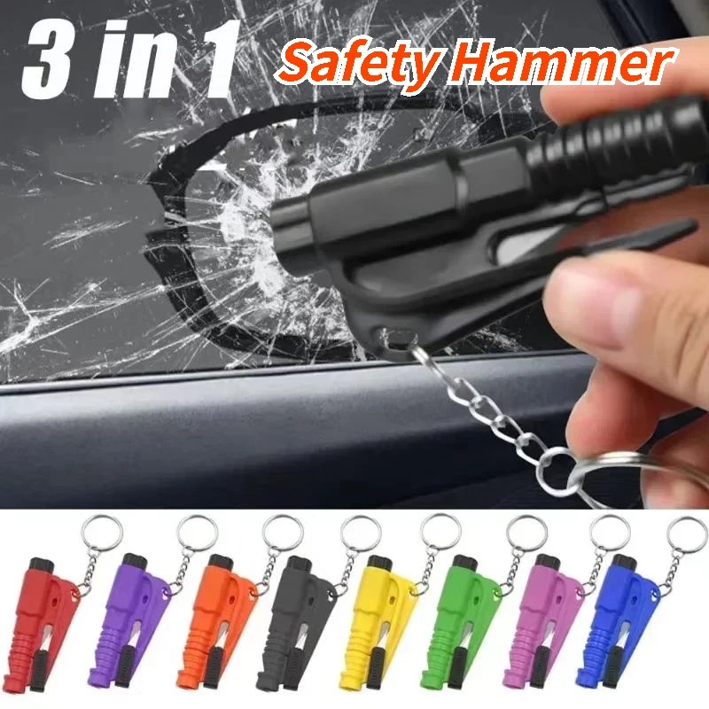 Rescue Rope Throw - 1pc Mini Safety Hammer Keychain Escape