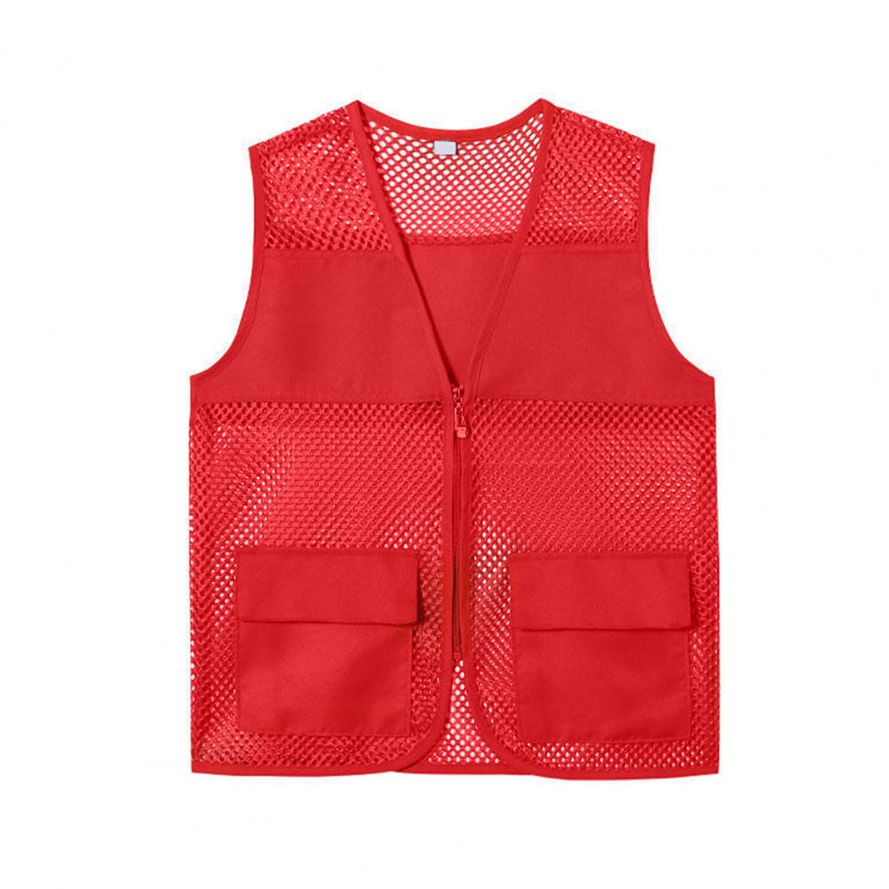 Fishing Kit Compact - Fishing Vest Hollow Out Zipper Placket