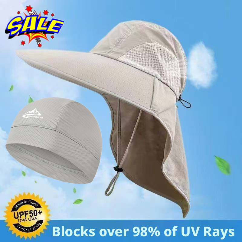 Fishing Kit Compact - Upgrade Wide Brim Sun Hat With