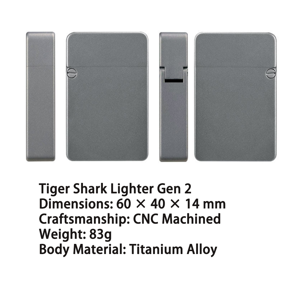 Titanium Alloy Trench Lighter  - Fire Starting Kit review and price