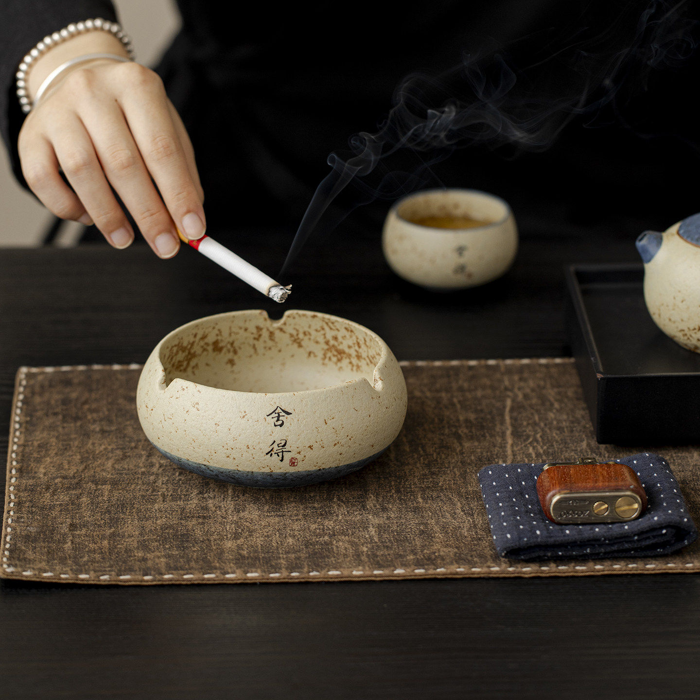 Flint Red Ceramic Ashtray Anti - Fire Starting Kit review and price