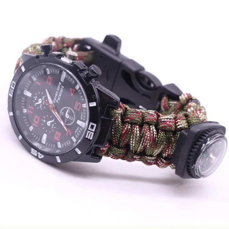 Multifunctional Outdoor Watch  - Fire Starting Kit review and price