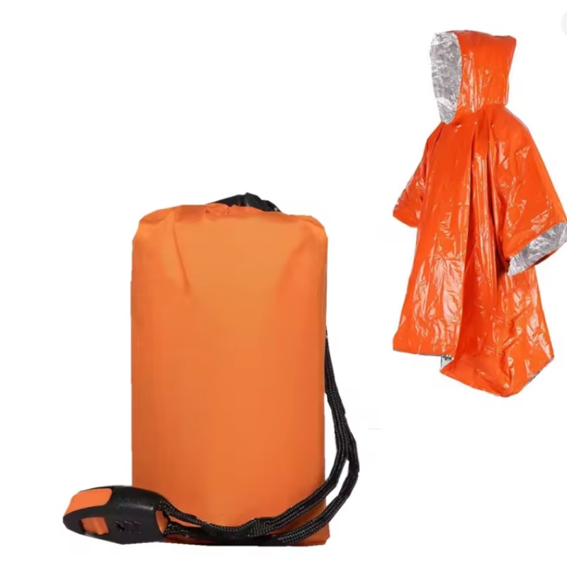 Emergency Poncho 4 Pcs,Film Th - Survival Blanket Reflective review and price