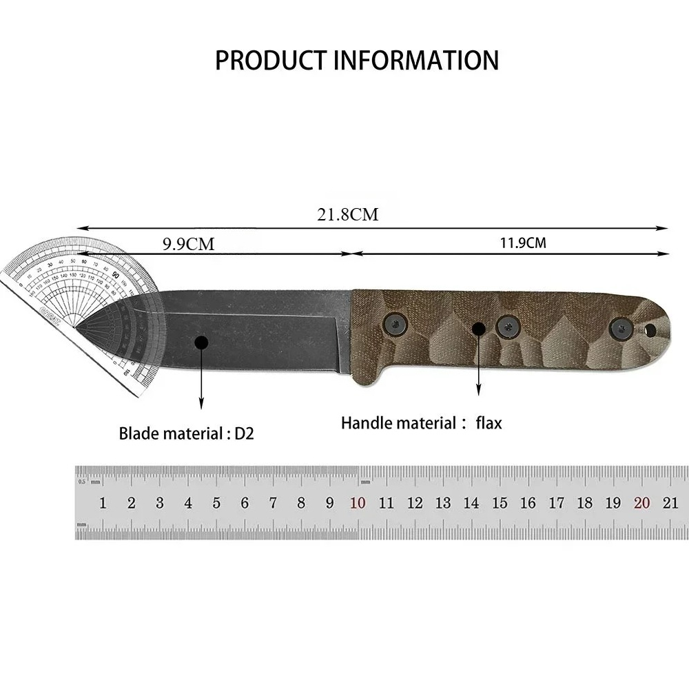 PR4 Multi-purpose Outdoor Fixe - Bushcraft Knife Fixed review and price