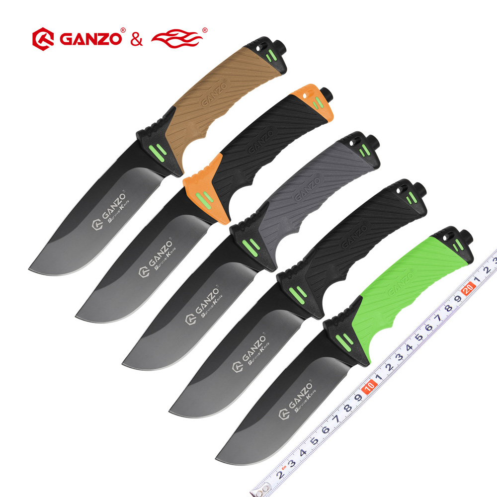 58-60HRC Ganzo G8012 knife 7cr - Bushcraft Knife Fixed review and price
